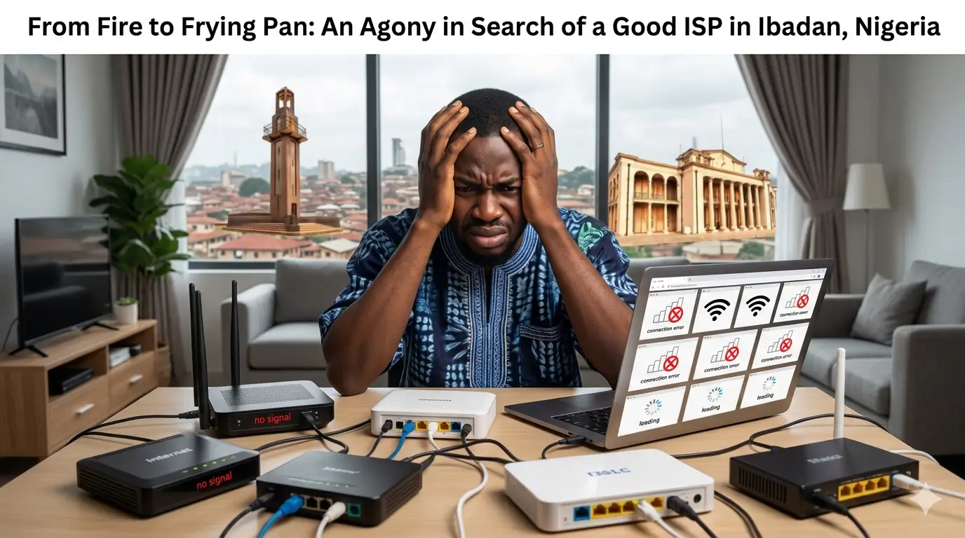 From Fire to Frying Pan: An Agony in Search of a Good ISP in Ibadan, Nigeria