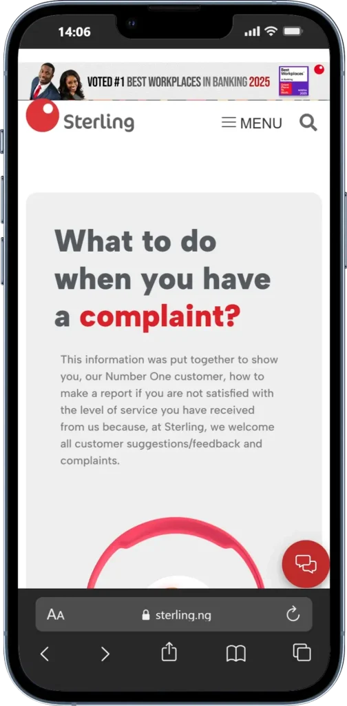 What to do when you have a complaint on Sterling Bank